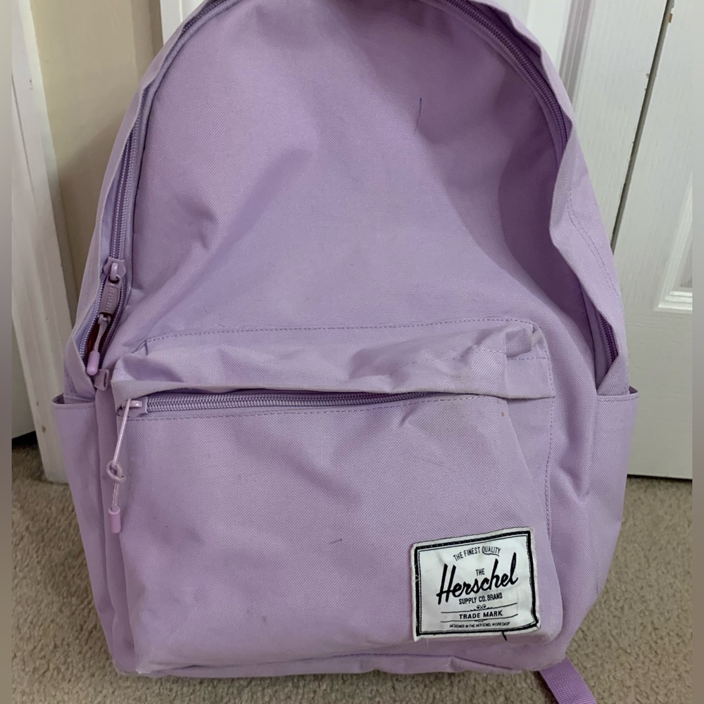 Herschel Backpack Light Purple Canvas - Picture 2 of 7